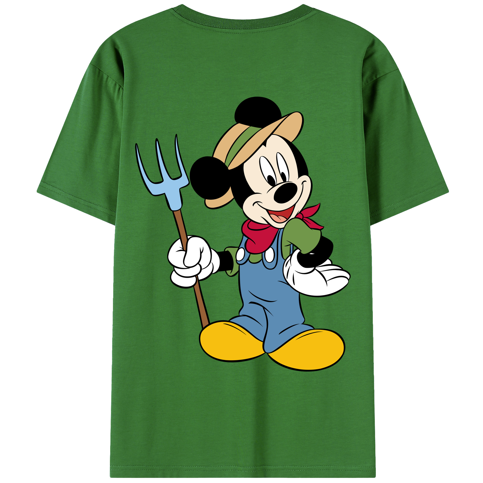 （画像用） ミッキーマウス Mickey Mouse レディース半袖Tシャツ(バックプリント)
